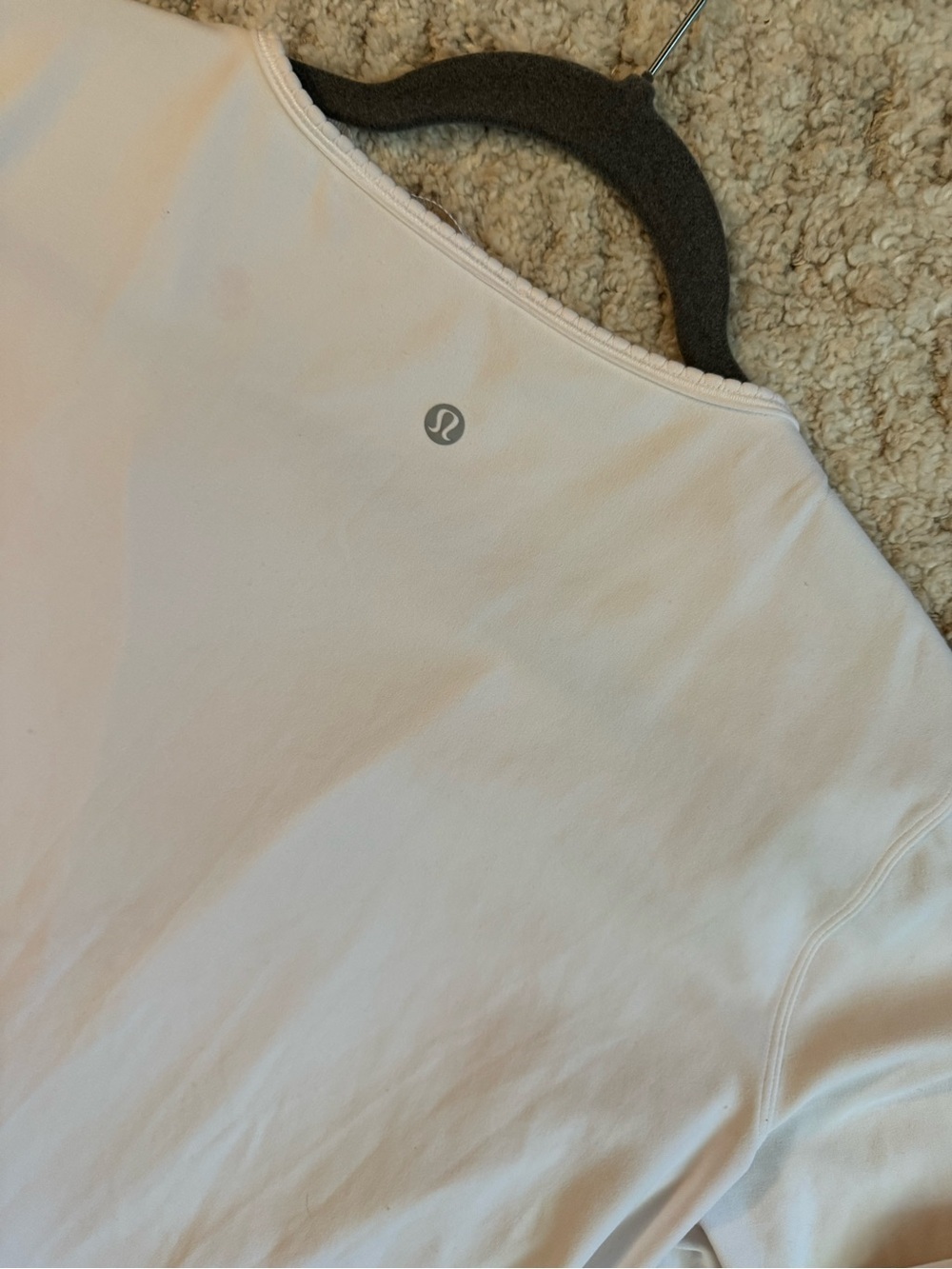 Lululemon white wrap top, size 12, in EUC (see notes) - Picture 2 of 7